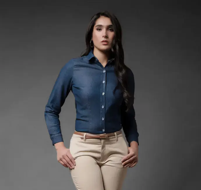 Blusa Mezclilla